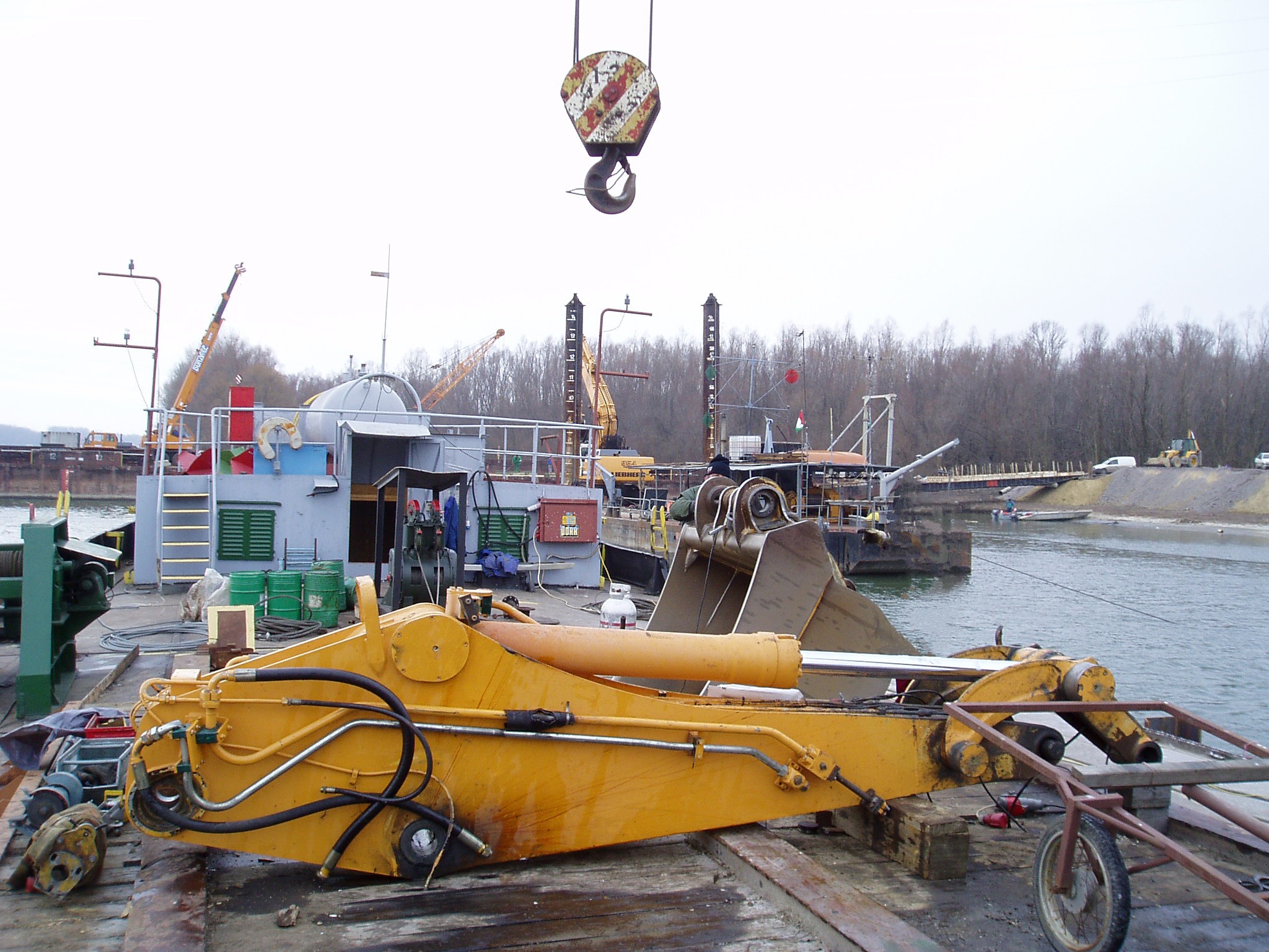 river excavator repair